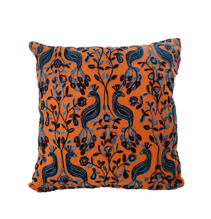 CS-268 embroidery cotton cushion multi color 45X45cm