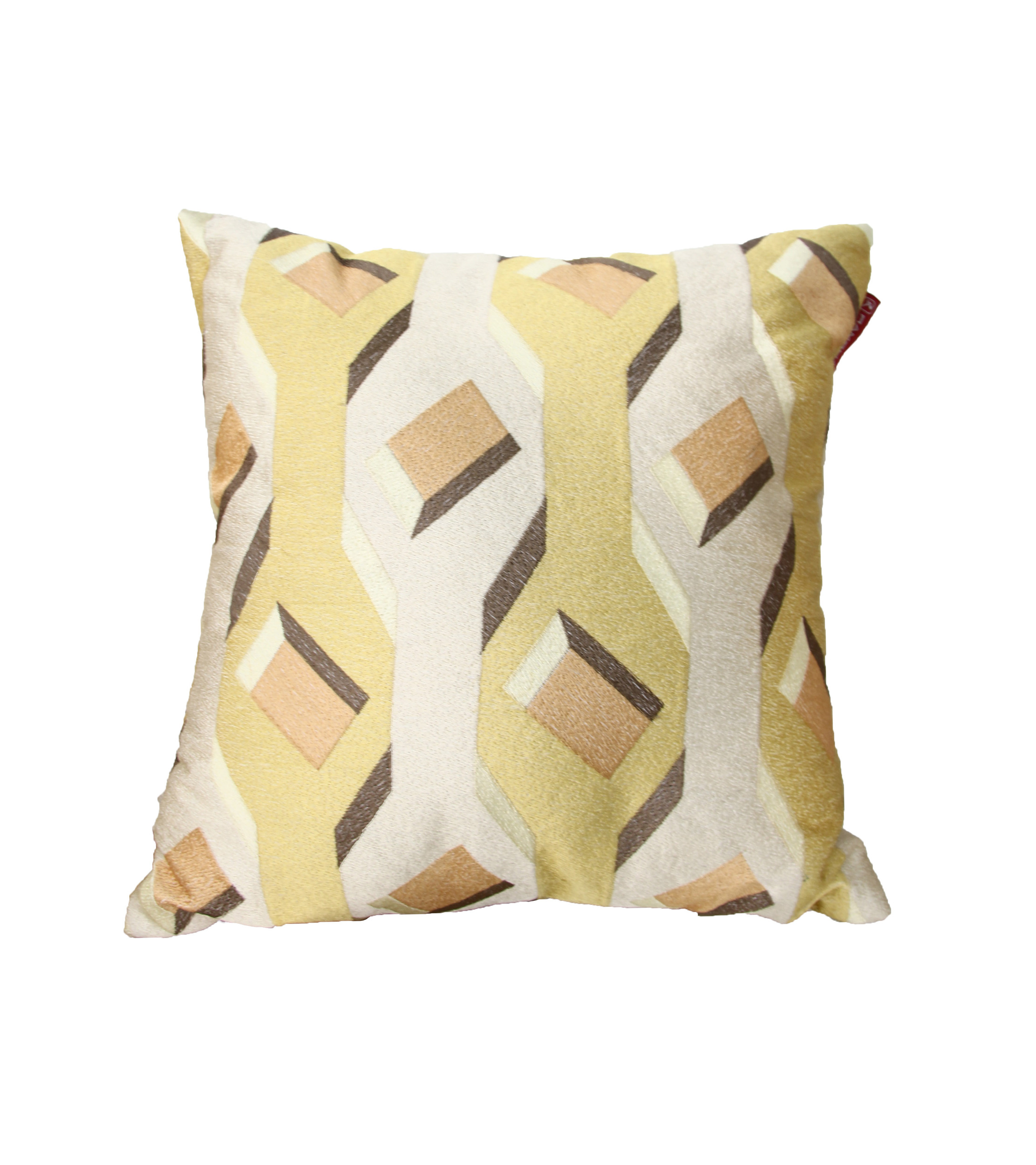 Embroidered Yellow Cotton Cushion CS-259 - 45x45cm for Cafe and Couch Decor by Ramsha Home Embroidered yellow cotton cushion CS-259, 45x45cm, ideal for cafe and couch decor by Ramsha Home.