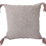 Cozy polyester cushion, pink color, 45x45cm