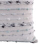 White Color Cotton & Acrylic Embroidery Cushion with Filler for Bed, Couch - CS 150 (45x45cm) - Image 3