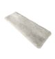 Modern fluffy shaggy rug MPS 01 in white, 60x180cm