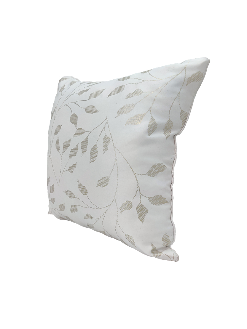 545 White Color Living Room Polyester Cushion with Filler - CS 242 (45x45cm) - الصورة 2