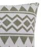 Light Green & White Color Cotton Cushion with Filler for Bedroom, Couch, Car - CS 183 (45x45cm) - الصورة 2