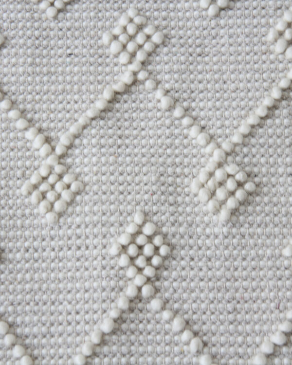 555-1.jpg Natural White Color Wool & Cotton Woven Rug - SRN 005 (80x200cm) - Image 6