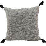 Black and White Color Polyester Cushion with Filler for Sofa, Office - CS 216 (60x60cm)