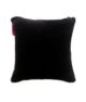Black Color Velvet Cushion with Filler for Floor, Bench, Sofa - CS 235 (55x55cm)