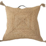 Decorative farmhouse jute cushion CS-195, 60X60cm