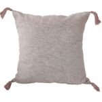 Soft pink polyester cushion for sofa or office, 60X60cm