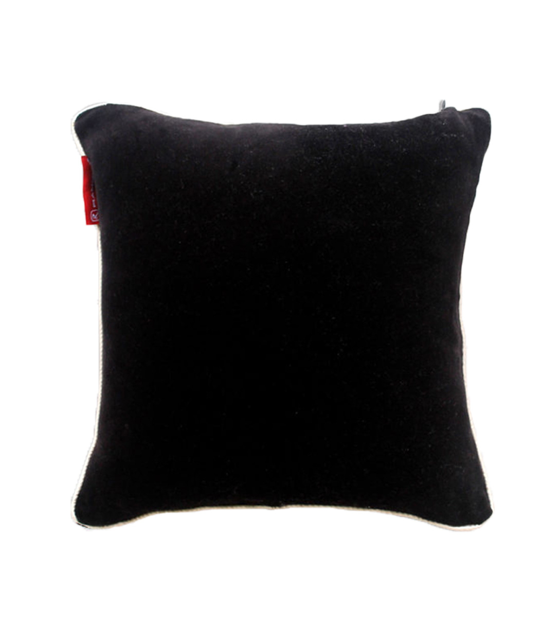 60X60 Black Color Velvet Cushion with Filler for Floor, Bench, Sofa - CS 235 (60x60cm) - الصورة 1