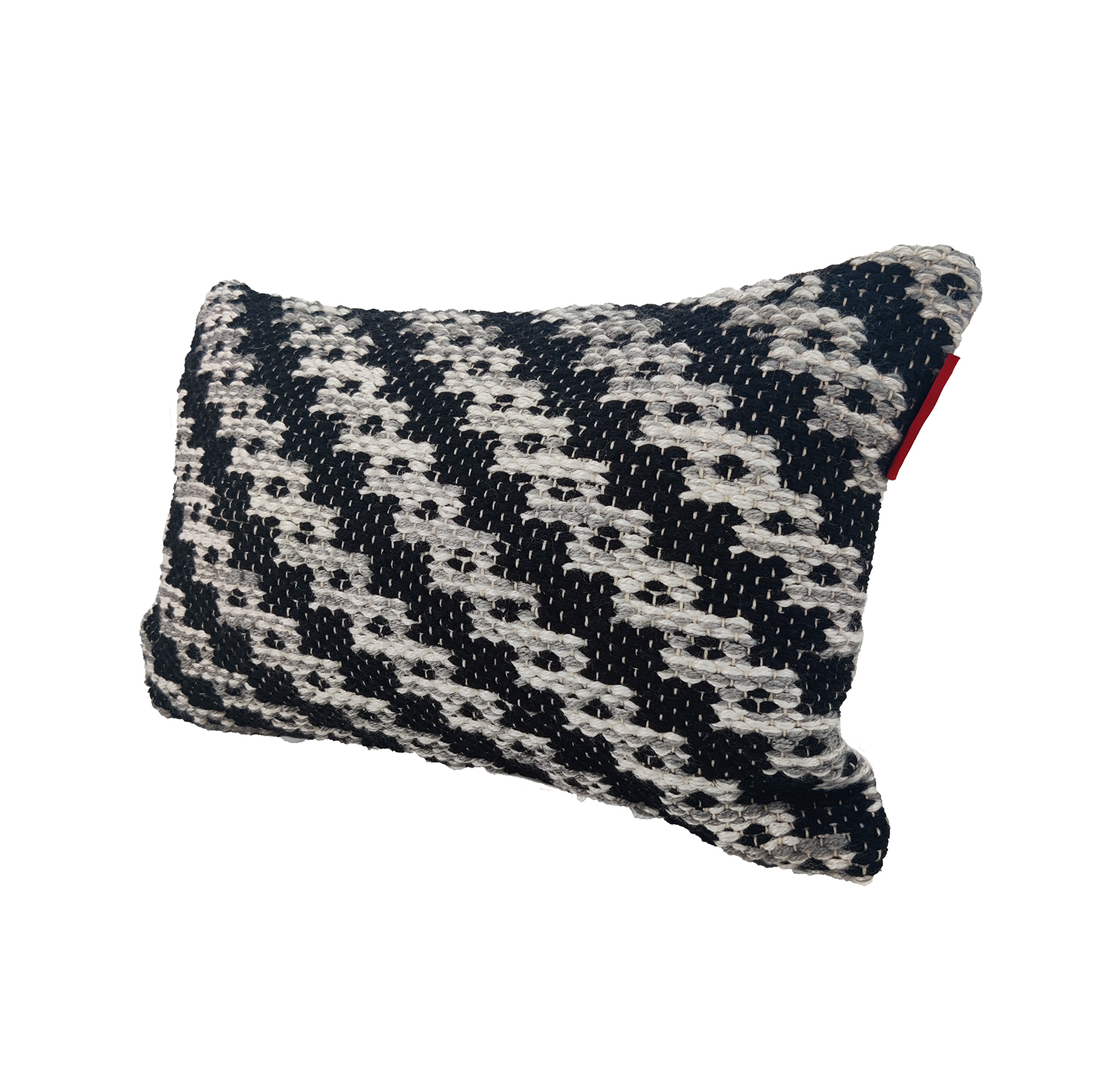 6342 Black & White Color Polyester Cushion with Filler for Living Room, Bed, Playroom - CS 257 (30x50cm) - Image 2