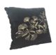Cushion with polyester filling, black color, 45X45cm