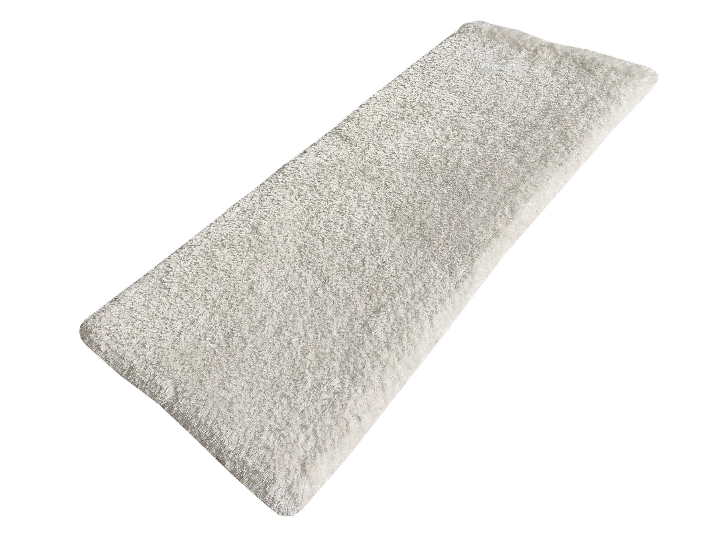 Elegant White Hallway Shaggy Rug MPS 01, 200x300cm Elegant white hallway shaggy rug MPS 01, 200x300cm