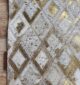 Sophisticated grey leather rug for living room decor LR 010 (300x400cm) by Ramsha Home