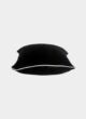 Black Color Velvet Cushion with Filler for Floor, Bench, Sofa - CS 235 (60x60cm) - الصورة 3