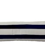 Stylish modern cushion CS-137 with filler and tassel in cafe white and blue color 30X90cm by Ramsha Home