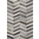 Tan color leather rug LR 003 for dining room decor, 80x200cm