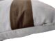Cozy polyester cushion CS-138 with tassel, perfect for both indoor and outdoor spaces, white and brown color 30X90cm by Ramsha Home