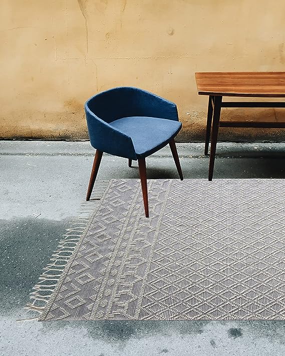 Cozy Natural White Indoor Woven Rug - SRN 004 (80x200cm) by Ramsha Home Cozy natural white indoor woven rug - SRN 004 (80x200cm) by Ramsha Home