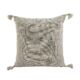 White & Beige Color Cotton Cushion with Filler for Window Seat, Cafe - CS 214 (45x45cm)