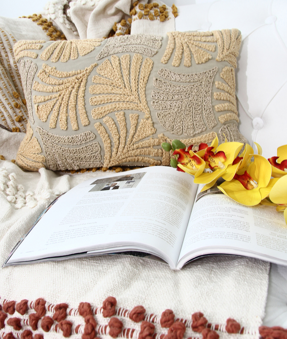 Multi-Color Embroidered Cushion CS-263 - 30x50cm for Car and Sofa Decor by Ramsha Home Multi-color cotton cushion CS-263 with embroidery, 30x50cm, ideal for car and sofa decor by Ramsha Home.