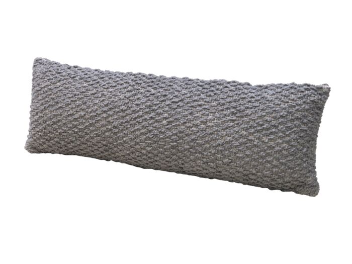 Decorative woven cushion CS-254, grey color, indoor and outdoor, 30X90cm