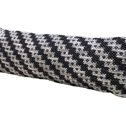 Modern farmhouse woven cushion CS-257, black and white, 30X90cm
