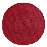 Beautiful Handmade Balcony Mat Jute Round Rug - BR 060 (90cm)