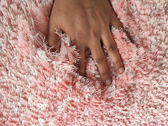 Soft Pink Shaggy Rug MPS 06 for Kitchen Decor, 80x200cm Soft pink shaggy rug for kitchen decor MPS 06, 80x200cm