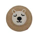 Beautiful Handmade Jute Round Kids Room Braided Rug - BR 048 (90cm)