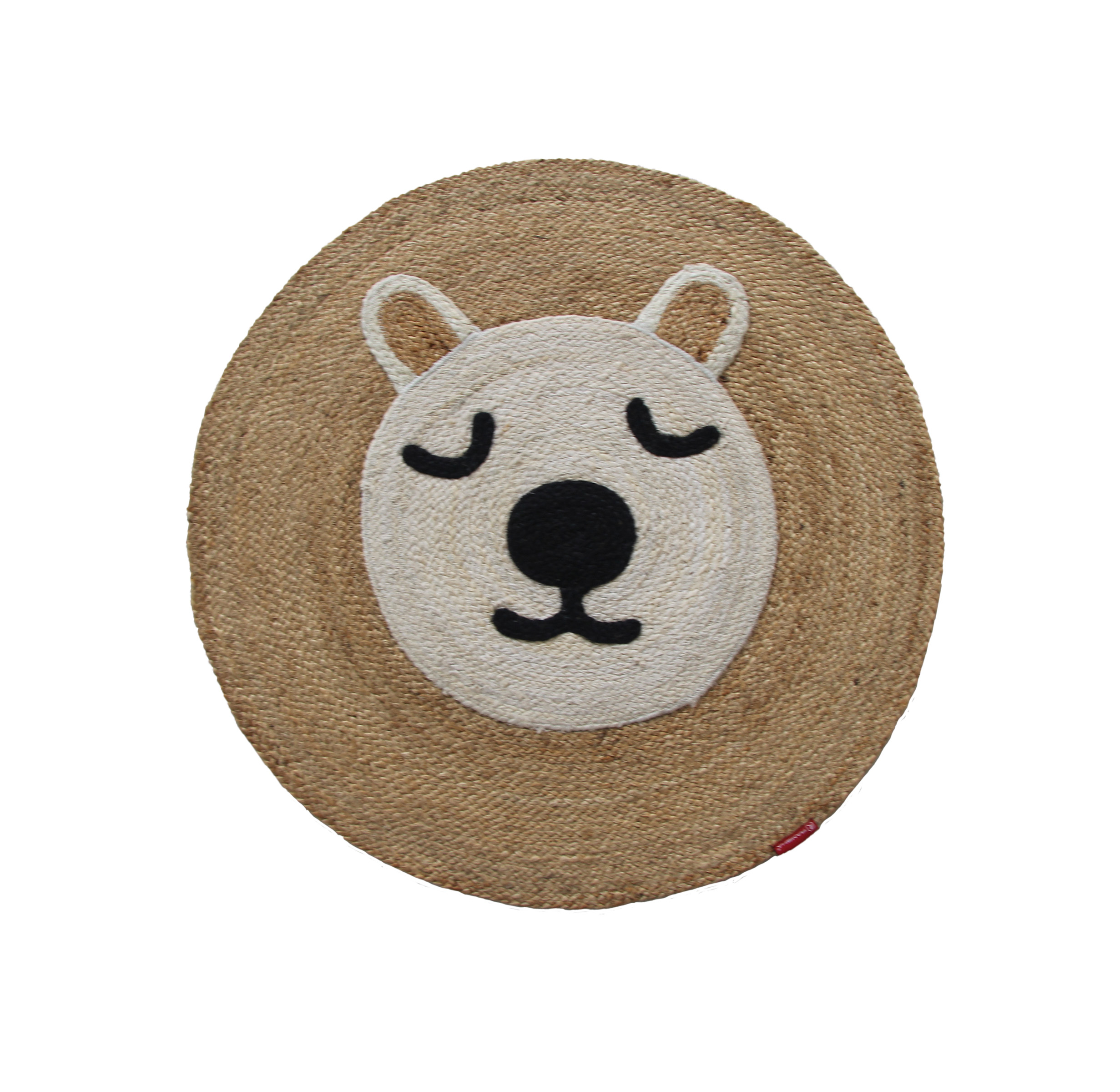 90cm.jpg Beautiful Handmade Jute Round Kids Room Braided Rug - BR 048 (90cm)