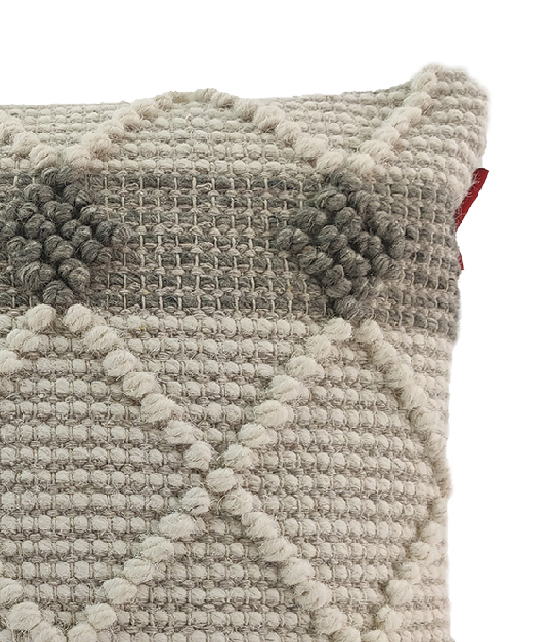 9867 Multi Color Cotton & Wool Cushion with Filler for Indoor and Outdoor - CS 162 (45x45cm) - الصورة 2