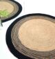 Braided jute round rug showcasing natural elegance, durability, and eco-friendly charm