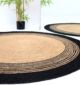 Braided jute round rug showcasing natural elegance, durability, and eco-friendly charm
