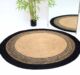 Braided jute round rug showcasing natural elegance, durability, and eco-friendly charm