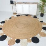 Luxurious Handmade Braided Jute Round Rug - BR 029 (150cm)