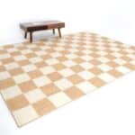 Handmade Natural & Bleach Color Jute Floor Braided Rug - BR 037 (140x200cm)