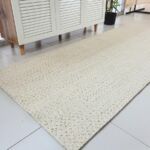 Amazing Handmade White & Gold Rope Wool Floor Braided Rug - BR 045 (80x200cm)