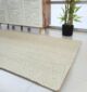 Handmade braided white and gold rope wool floor rug for bedroom - BR 045 (80x200cm) by Ramsha Home