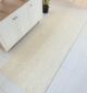Handmade white and gold wool rug for kids room elegance - BR 045 (80x200cm) by Ramsha Home