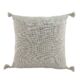 White Color Cotton & Polyester Cushion with Filler for Playroom, Bedroom - CS 215 (45x45cm)