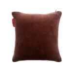 Brown Color Velvet Cushion with Filler for Hallway, Sofa, Cafe - CS 233 (45x45cm)