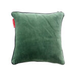 Green Color Velvet Cushion with Filler for Bedroom, Office, Car - CS 234 (45x45cm)