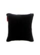 Black Color Velvet Cushion with Filler for Floor, Bench, Sofa - CS 235 (45x45cm)