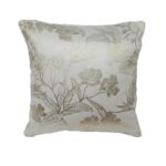 Cushion with polyester filling, white color, 45X45cm