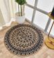 Handmade braided printed rug BR 059 (90cm) by Ramsha Home