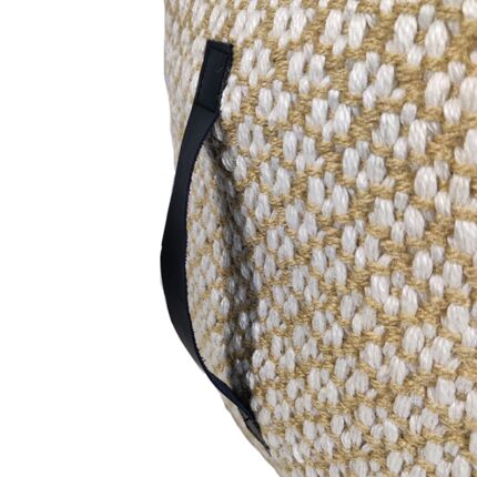 Multi-color pouf, 50x50x30cm - perfect for modern guest rooms by Ramsha Home.