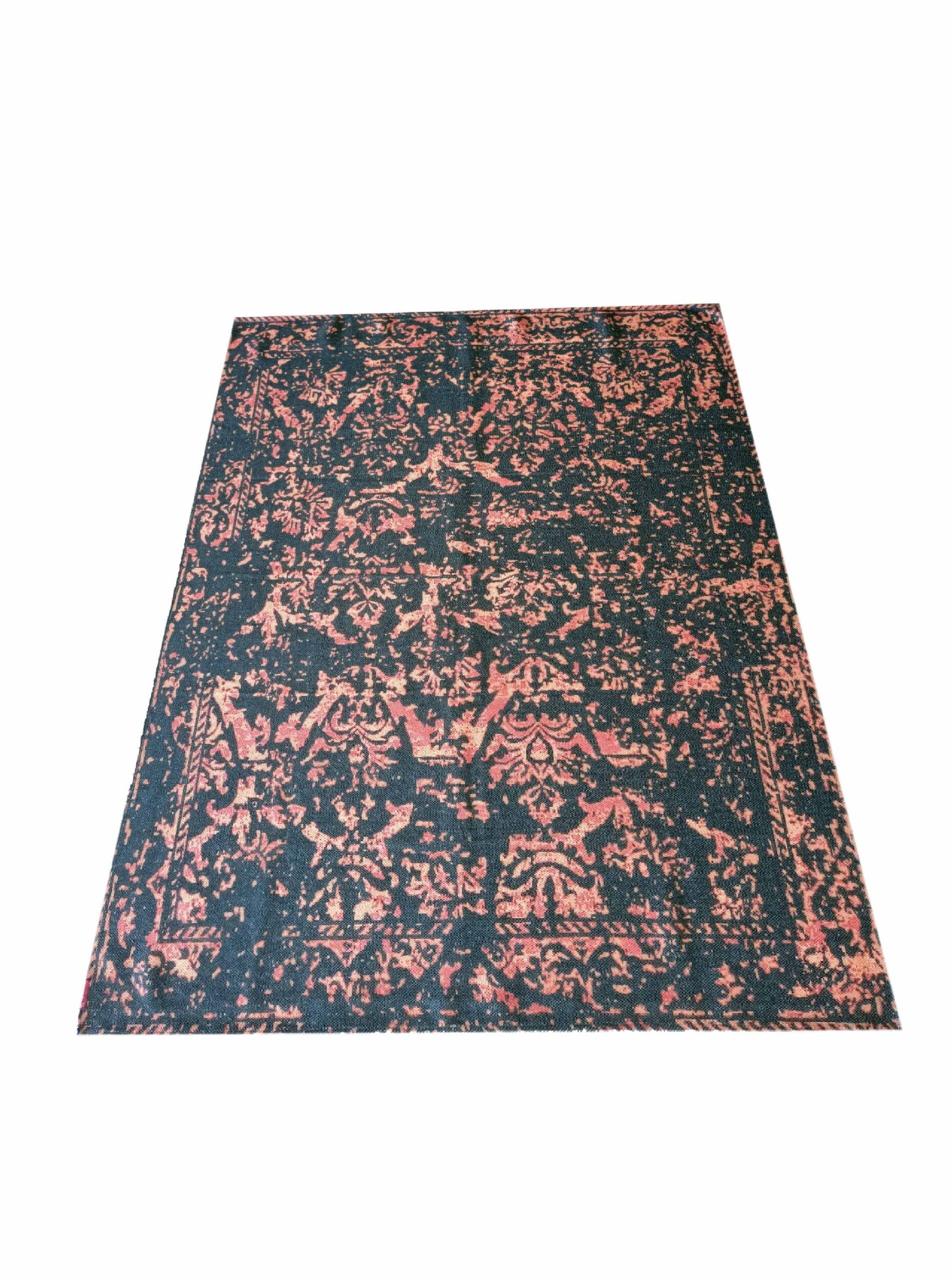 Elegant Living Room Decor Digital Printed Rug DD 003 (170x240cm) with Multi-Color Motif by Ramsha Home Elegant 170x240cm digital printed rug, DD 003, with a multi-color motif perfect for modern living room decor by Ramsha Home.