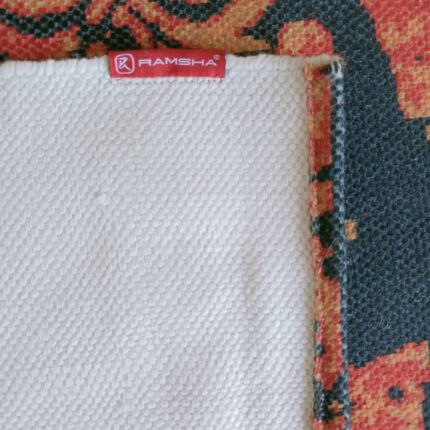 Vibrant 170x240cm digital printed rug, DD 003, with a modern multi-color design ideal for enhancing living room spaces by Ramsha Home.