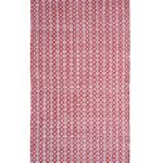 Red Color Cotton Woven Rug - WR 002 (80x200cm)