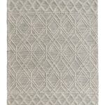 Stylish natural white woven rug SRN 019 (140x200cm) for hall decor by Ramsha Home